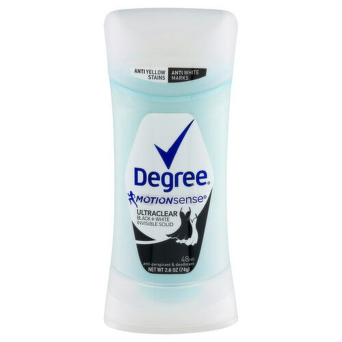 Degree Antiperspirant Deodorant, Black + White, Invisible Solid