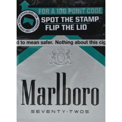 Marlboro Cigarettes, Black Menthol, Seventy Twos