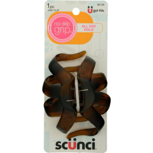 Scunci Jaw Clip, No Slip Grip