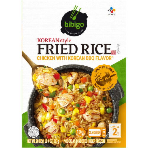 Bibigo Fried Rice, Chicken with Korean BBQ Flavor, Korean Style