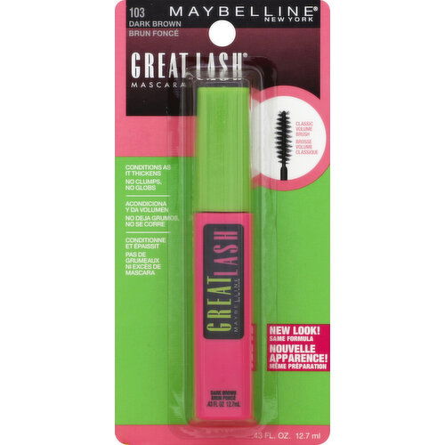 maybelline Mascara, Dark Brown 103