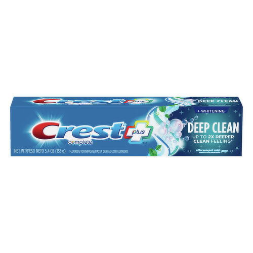 Crest Toothpaste, Anticavity, Fluoride, Effervescent Mint, Deep Clean