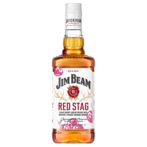 Jim Beam Bourbon Whiskey, Kentucky Straight, Red Stag