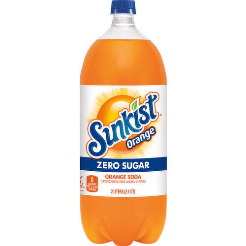 Sunkist Soda, Zero Sugar, Orange