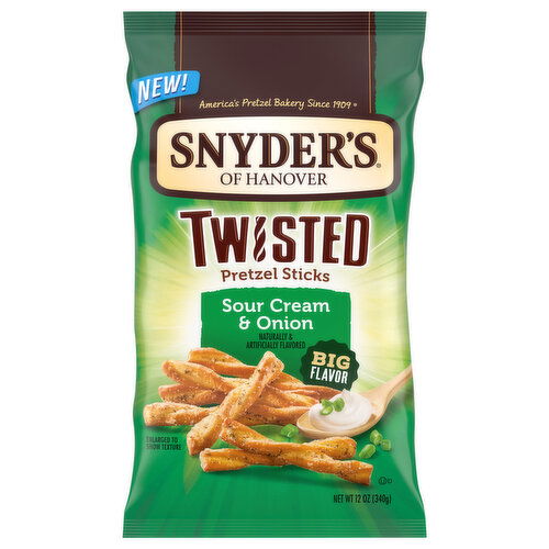 Snyder's of Hanover Pretzel Sticks, Sour Cream & Onion, Twisted