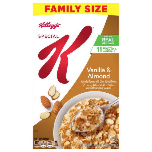 Special K Cereal, Vanilla & Almond, Family Size