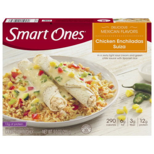 Smart Ones Chicken Enchiladas Suiza, Delicious Mexican Flavors