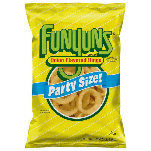 Funyuns Onion Flavored Rings, Party Size - 8.25 Ounce