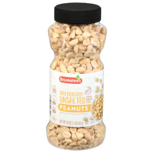 Brookshire's Dry Roasted Unsalted Peanuts