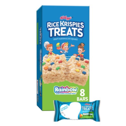 Rice Krispies Treats Marshmallow Snack Bars, Rainbow - 5.6 Ounce