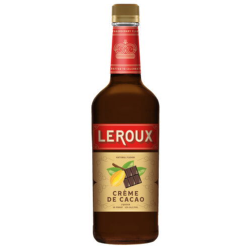 Leroux Chocolate Creme de Cacao Liqueur, 750 ml    