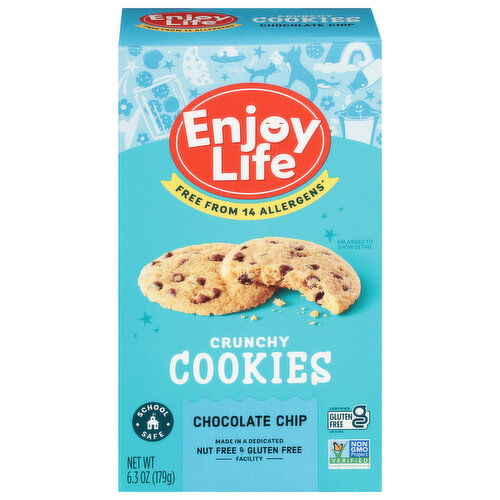 Enjoy Life Cookies, Chocolate Chips, Crunchy