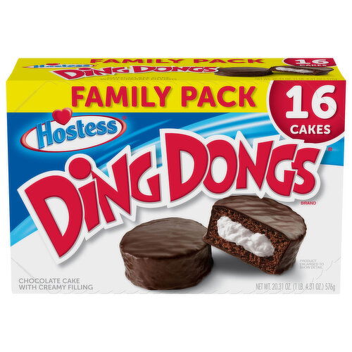 Hostess Cake, with Creamy Filling, Chocolate, Family Pack