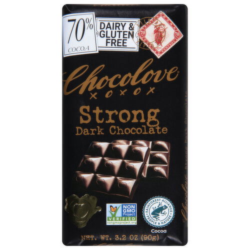 Chocolove Dark Chocolate, Strong