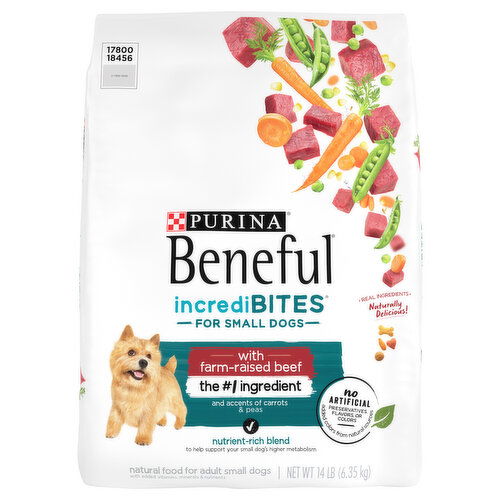 Beneful Dog Food, Natural, with Farm-Raised Beef, Small Dogs, Adult