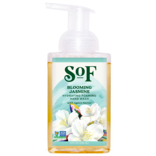 SOF Hand Wash, with Agave Nectar, Hydrating Foaming, Blooming Jasmine