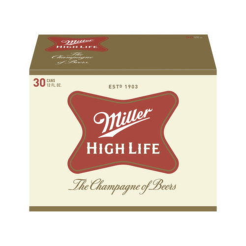 Miller Lite Miller High Life Beer 30 12 FL OZ  Cans