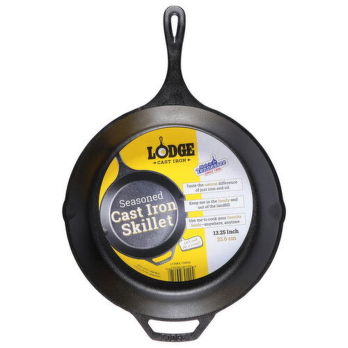 Lodge Skillet, Seasoned, 13.25 Inch