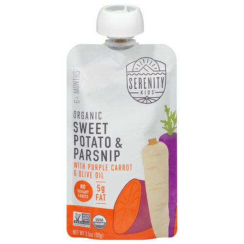 Serenity Kids Sweet Potato & Parsnip, with Purple Carrot & Olive Oil, Organic, 6+ Months