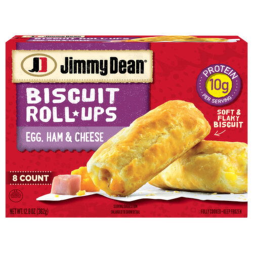 Jimmy Dean Biscuit Roll-Ups, Egg, Ham & Cheese