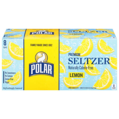 Polar Seltzer, Premium, Lemon