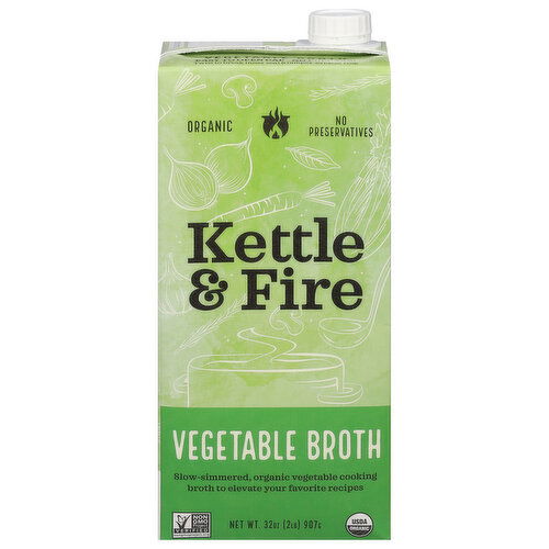 Kettle & Fire Vegetable Broth, Organic