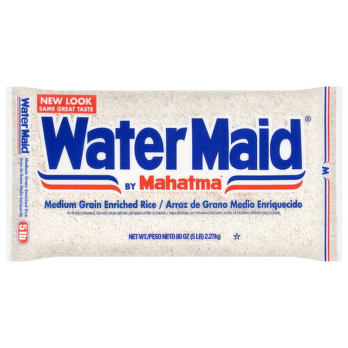 Water Maid Rice, Enriched, Medium Grain