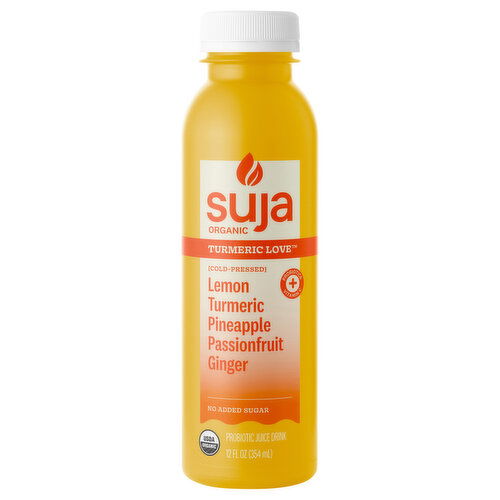 Suja Organic Probiotic Juice Drink, No Added Sugar, Turmeric Love