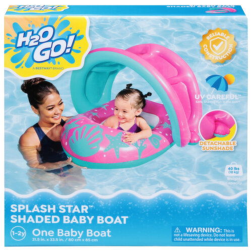 H2OGo! Baby Boat, Shaded, Splash Star - 1 Each