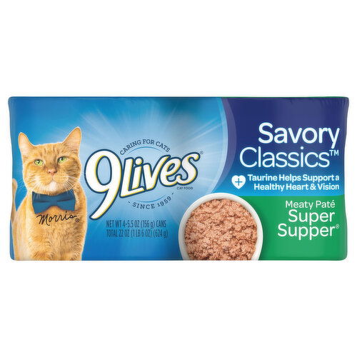 9Lives Cat Food, Meaty Pate, Super Supper