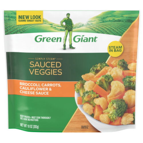 Green Giant Broccoli Carrots Cauliflower & Cheese Sauce Sauced Veggies - 10 Ounce