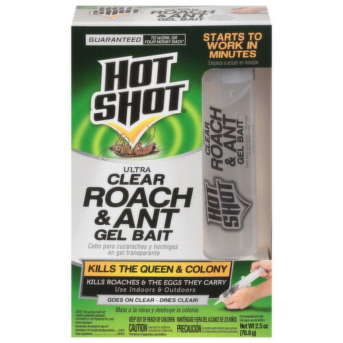 Hot Shot Roach & Ant Gel Bait, Ultra Clear