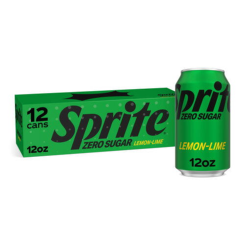 Sprite Sugar Lemon Lime Diet Soda Pop Soft Drink, 12 fl oz