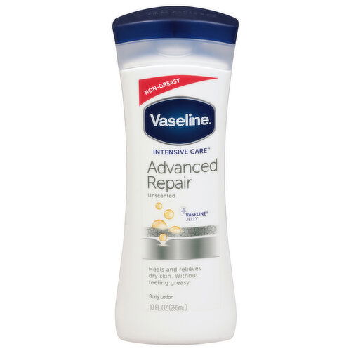Vaseline Advanced Repair Unscented Body Lotion - 10 Fluid Ounce