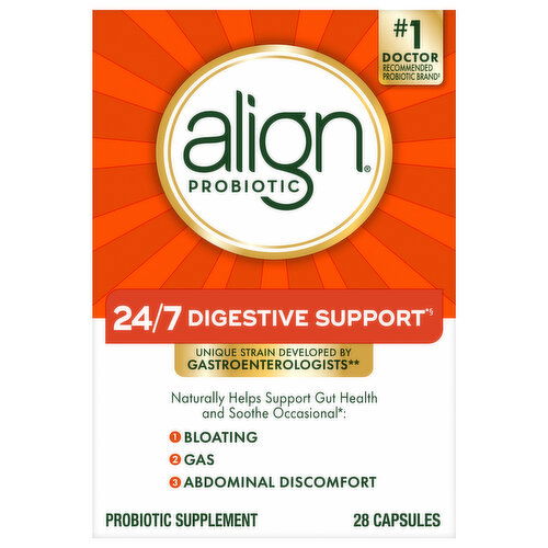 Align Probiotic Digestive Support, 24/7, Capsules