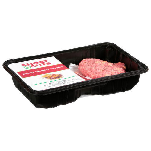 Short Cuts Burgers, Bacon Cheddar - 1.33 Pound