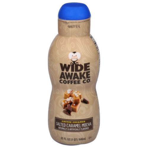 Wide Awake Coffee Co. Coffee Creamer, Salted Caramel Mocha