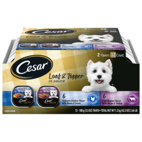 Cesar dog food rotisserie chicken hotsell