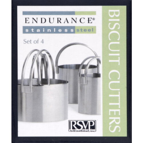 Endurance Biscuit Cutter, Stainless Steel, Set of 4