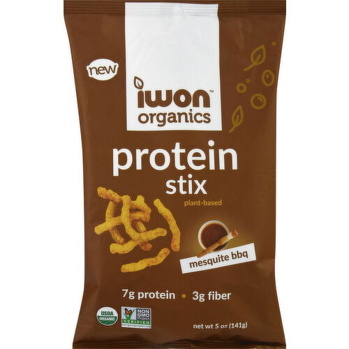 Iwon Organics Protein Stix, Mesquite Bbq