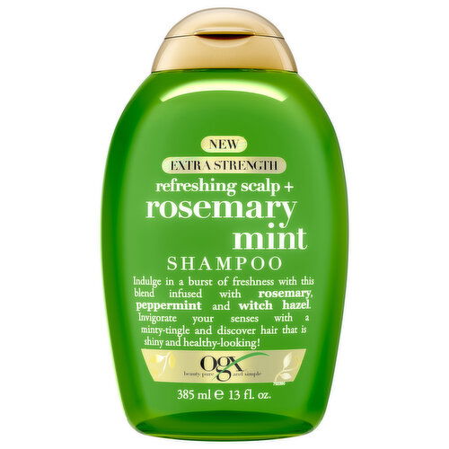 Ogx Shampoo, Rosemary Mint, Refreshing Scalp +, Extra Strength