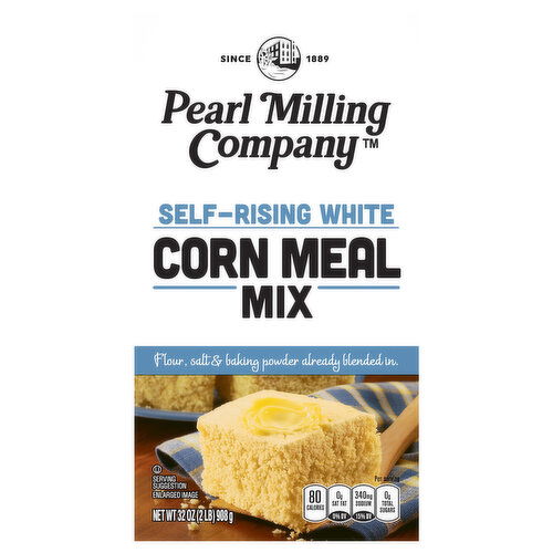 Pearl Milling Company Corn Meal Mix, Self-Rising White