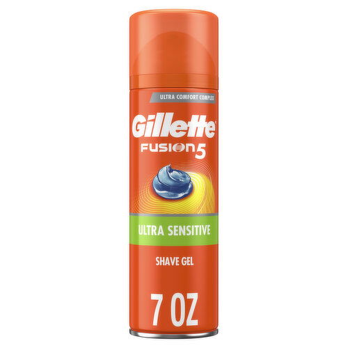 Gillette Ultra Sensitive Shave Gel for Men with Aloe Vera