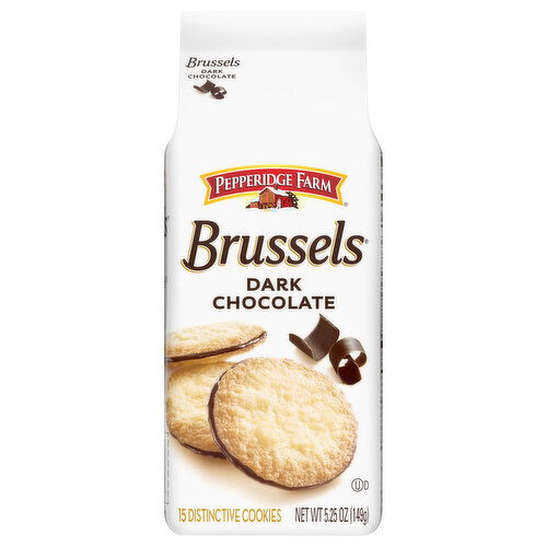 Pepperidge Farm Cookies, Distinctive, Dark Chocolate