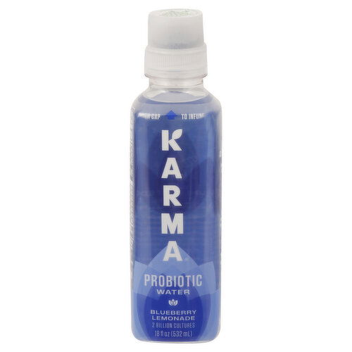 Karma Probiotic Water, Blueberry Lemonade