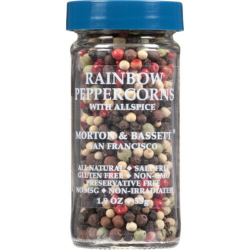 Morton & Bassett Peppercorns, with Allspice, Rainbow - 1.9 Ounce