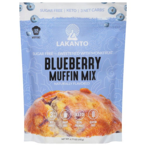 Lakanto Muffin Mix, Sugar Free, Blueberry