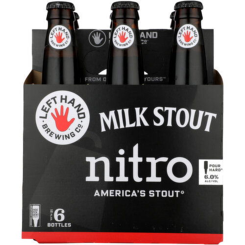 Left Hand Brewing Co. Left Hand Brewing Co. Nitro Milk Stout, 6 bottles / 12 fl oz    