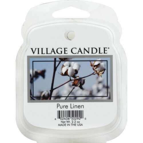 Village Candle Wax Melt, Fragranced, Pure Linen