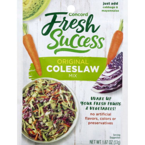 Concord Foods Coleslaw Mix, Original